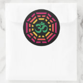 Sticker Rond Om Dharma (Sac)