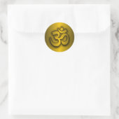Sticker Rond "Om" hindou (Sac)