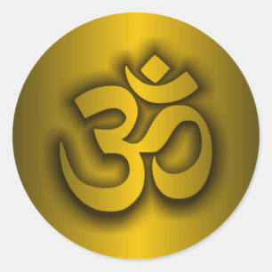 Sticker Rond "Om" hindou