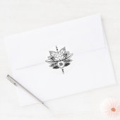 Sticker Rond OM Lotus (Enveloppe)