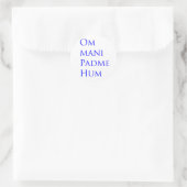 Sticker Rond Om Mani Padme Hum (Sac)