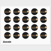Sticker Rond Om mani padme hum Chenrezig (Feuille)