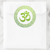 Sticker Rond Om, Om Hindu, Om Symbole, Om Logo, Aum (Sac)