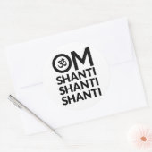 Sticker Rond Om Shanti (Enveloppe)