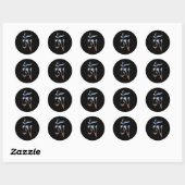 Sticker Rond Om tibétain (Feuille)