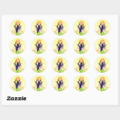 Sticker Rond Om Vandana : Adoration (Feuille)