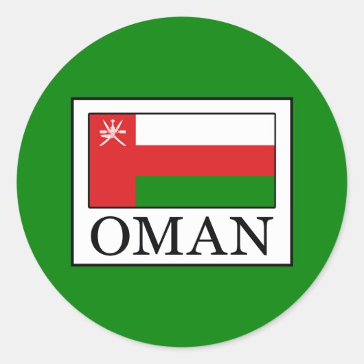 Sticker Rond Oman (Devant)
