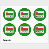 Sticker Rond Oman (Feuille)