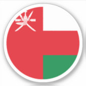 Sticker rond Oman (Devant)