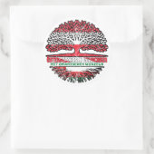 Sticker Rond Oman Omanisch Österreichisch Österreich Baum (Sac)