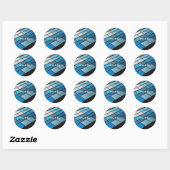 Sticker Rond Ombre à paupières Blue Glam Drama (Feuille)