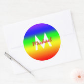 Sticker Rond Ombre arc-en-ciel (Enveloppe)