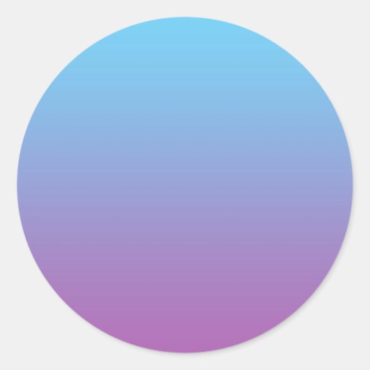 Sticker Rond Ombre bleu et violet (Devant)