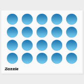 Sticker Rond Ombre bleu foncé (Feuille)