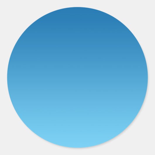 Sticker Rond Ombre bleu foncé (Devant)