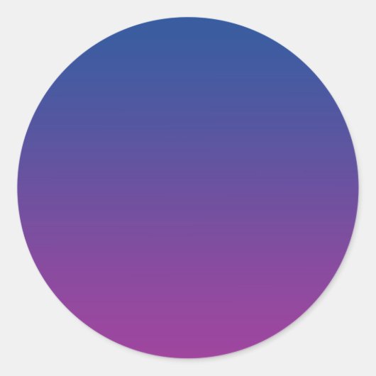 Sticker Rond Ombre bleu foncé et violet (Devant)
