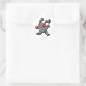 Sticker Rond Ombre de Grundo (Sac)