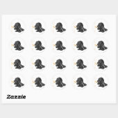 Sticker Rond Ombre de Kacheek (Feuille)