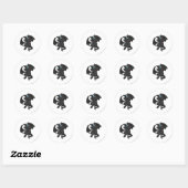 Sticker Rond Ombre de Shoyru (Feuille)
