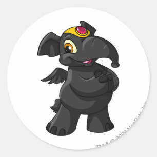 Sticker Rond Ombre d'Elephante