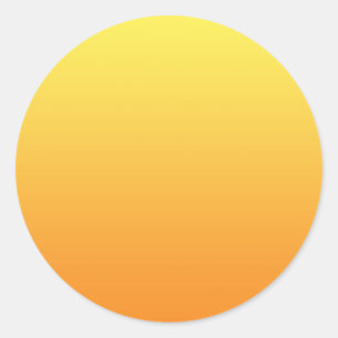Sticker Rond Ombre jaune et orange