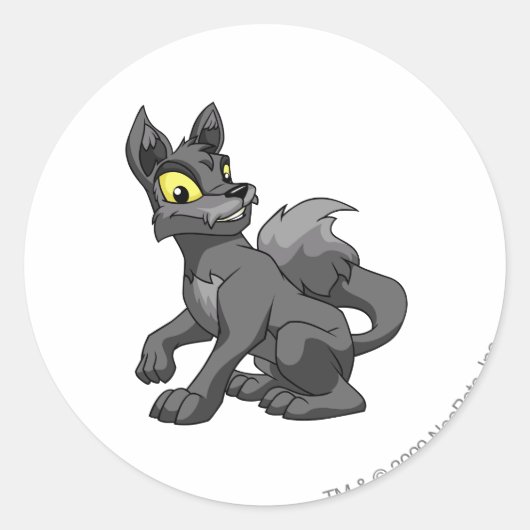 Sticker Rond Ombre Lupe (Devant)
