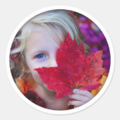 Sticker Rond Ombre Modèle photo circulaire de l'autocollant (Devant)