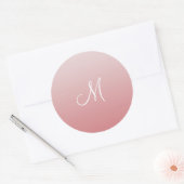 Sticker Rond Ombre rose (Enveloppe)