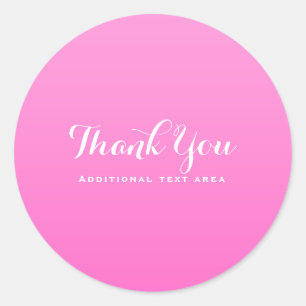 Sticker Rond Ombre rose Simple Minimalisme Moderne Personnalisé