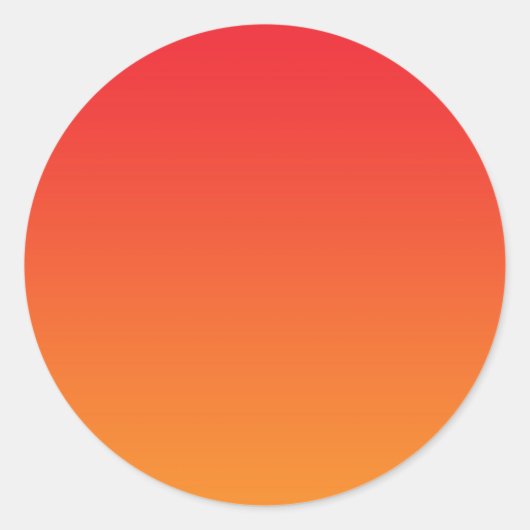 Sticker Rond Ombre rouge et orange (Devant)