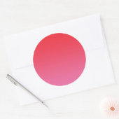 Sticker Rond Ombre rouge et rose (Enveloppe)