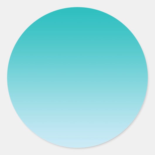 Sticker Rond Ombre turquoise (Devant)