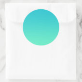 Sticker Rond Ombre Turquoise (Sac)