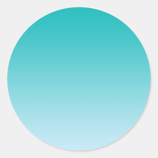 Sticker Rond Ombre turquoise (Devant)