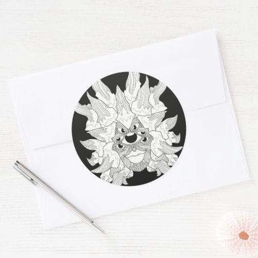Sticker Rond Ombriani (Enveloppe)