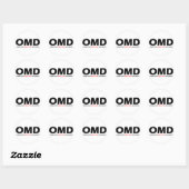 Sticker Rond OMD - Trouble de Macaw Obsessionnel (Feuille)