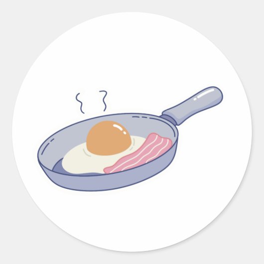Sticker Rond Omelette (Devant)