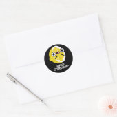 Sticker Rond OMG Citrusy Funny Fruit Citrus Pun Dark BG (Enveloppe)