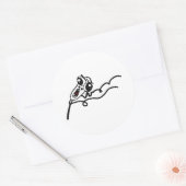 Sticker Rond OMG RUN Scared Rage Face Comic Meme (Enveloppe)