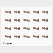 Sticker Rond OmManiPadmeHum (Feuille)
