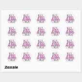 Sticker Rond On me paie pour avoir de beaux ongles (Feuille)