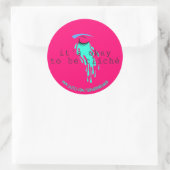 Sticker Rond On peut être cliche (Sac)