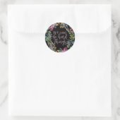 Sticker Rond On peut faire des choses difficiles, citations ins (Sac)