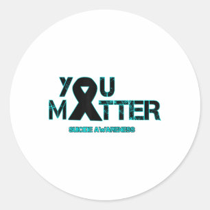 Sticker Rond On Suicide Prévention Sensibilisation À La Dépress