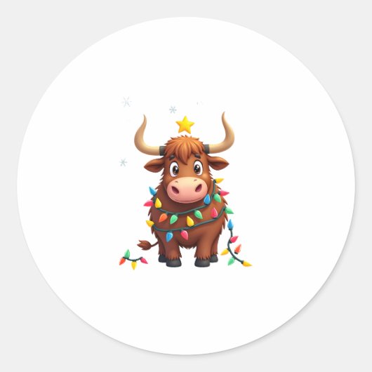 Sticker Rond On The Naughty List And Reget Nothing Christmas Hi (Devant)