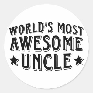 Sticker Rond Oncle génial