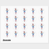 Sticker Rond Oncle Sam (Feuille)