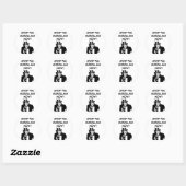 Sticker Rond Oncle Sam Arrêtez Le Défilement Maintenant (Feuille)