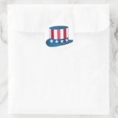 Sticker Rond Oncle Sam Casquette (Sac)