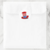 Sticker Rond Oncle Sam Casquette (Sac)